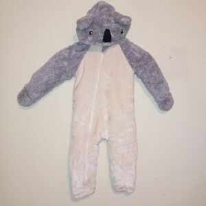Koala Baby Plush Hooded Snowsuit Bunting-Size 18-24 Months-Zip Front-Ears